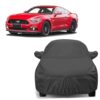 Sulfar 100% Water Resistant Car Body Cover Compatible with Mirror for Ford Mustang (Triple Stitched, Full Bottom Elastic, Dark Grey)