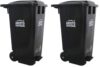 ARISTO Wheel Pedal Garbage Dustbin 65 LTR (Black //Black) pack of 2