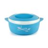 CELLO Sapphire Insulated Inner Steel Casserole for Roti, 1310ml, Blue | Hot Box for Kitchen | Hot Pot for Home | Chapati Box | Locks in The Cold & Heat for Long | Serving Bowl with Lid
