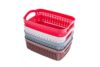 Nayasa Rope Tray Basket for Stationary Paper File Storage for Office 4pc Set | Multicolor (Mini) Rectangular