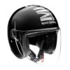Royal Enfield ISI Certified Open Face MLG Helmet with Clear Visor(Gloss Black-Size: M)