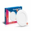 Crompton Star Slim Recessed Downlighter 3W Round Natural White | Pack of 1 | False Ceiling required, Cutout: 3″ | For Hall, Bedroom, Kitchen, Office, Store