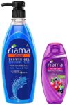 Fiama Men Shower Gel Refreshing Pulse, 500ml Pump & Fiama Shower Gel Blackcurrant & Bearberry Body Wash With Skin Conditioners For Radiant Glow, 250ml Bottle