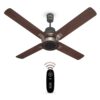 Havells 1320Mm Florette Bldc Motor Ceiling Fan|Remote Controlled, High Air Delivery Fan|5 Stars Rated, Upto 60% Energy Saving, 2 Year Warranty|(Pack Of 1, Smoke Brown Wood)