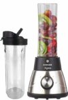 Singer Multifunction Combo Blender | High Speed Nutri Blender/Mixer/Juicer/Smoothie Maker | 300-Watts | 2 Jars | Stainless Steel Blades & Body | Compact Design | Black | 2-Year Warranty