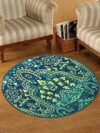 Status Taba Round Nylon Rug – 30″x30″, Assorted