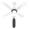 Havells 1200mm Libeccio Underlight BLDC Motor Ceiling Fan | Remote Controlled, High Air Delivery Fan | 5 Star Rated, Upto 60% Energy Saving, 2 Year Warranty | (Pack of 1, Pearl White)
