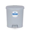KOLORR Magnum Plastic Pedal Dustbin Medium Size Trash Can Garbage Waste Bin with Lid for Home Kitchen Office Bathroom & Washroom – 6 Liters (Daiso Grey)