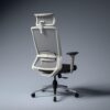 Green Soul Leo | Designed for Broad Shoulders | Ergonomic Office Chair for Work | 3 Year Warranty | Single Lock Synchro-Tilt Recline | Adjustable Lumbar | White Grey