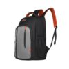 HARISSONS Inno 31 L Casual Backpack for Men & Women | Spacious 3 Large Compartments with Front Pocket, 2 Bottle Pockets & Ventilated Back Panel (Black & Orange)