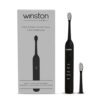 Winston Rechargeable Sonic Electric Toothbrush with Super Soft Bristles for Adults | IPX8 Waterproof with 5 Cleaning Modes | Suitable for Sensitive Gums 1-Year Warranty (Black)