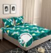BSB HOME 210 TC Premium Cotton Elastic Fitted Bedsheets with 2 Pillow Covers|Double Bed with Corner Elastic Wrinkelfree Supersoft Floral Pattren Breathable |Size-72 x 68 + 6 inches |Multicolour1