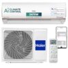 Haier 1 Ton 4 Star AI Climate Control Smart Split AC (3470W, Triple Inverter, Copper, Wi-Fi, 4-Way Swing, 7 in 1 Convertible, HD Filter, Cools at 60°C, 20 Mtrs Air Throw – HSU13K-PYAIR4BN-INV, White)