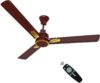 Kenstar Snow breeze 5 Star 1200 mm 3 Blade Ceiling Fan(BLDC Motor with Remote | Brown | Pack of 1)