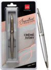 Cello Signature Creme Ivory – Perfect Father’s Day Gift for the Writing Enthusiast Ball Pen(Ink Color – Blue)