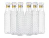 Denzcart Water Bottle 1000 Ml Plastic Fridge Water Bottle BPA and Leak Free & Unbreakable Diamond texture Transparent Bottle Crystal Diamond Design Drink in Bottle Pack of 6