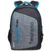 Murano Matrix 26 LTR Laptop Backpack for 15.6 inch Laptop and Polyester Water Resistance Backpack for Men and Women- Grey