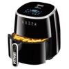 Inalsa Air Fryer For Home|5.5 L Capacity|1600 W With Smart Aircrisp Technology|Quick Heat Circulation|4-In-1 Appliance With 8 Preset Menu & Digital Display,Tasty Fry 5.5, Black