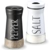 Chef’s Choice Stainless Shaker Set – Salt & Pepper Mills with Moisture Shield and Holder