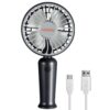 Topzeal Mini Portable Fan, 1200mAh Battery Rechargeable Fan, Small Size Table Fan High Speed, USB Charging Hand Fan for Women Men Kids, Personal Handheld Cooling Fan for Kitchen Office School (Black)