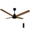 Colorbot Stella Quad1200 mm BEE 5 Star Rated BLDC Ceiling Fans with Remote | 4 Blade | Designer Fans | High Speed | Power Saver | 100% Copper Winding | Noiseless | 2+2 Year Warranty (Urban Oak)