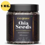 GO GRASS Chia Seed, Gluten Free, Vegan, Raw, Keto Friendly Chia Seeds(1000 g)