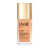 LAKMÉ 9To5 Powerplay Full Coverage Priming Matte Foundation Liquid, Built In Primer For Normal Skin Type, Spf 20, W180 Warm Natural, 25 Ml,1 Count