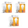 Wipro Polycarbonate Garnet Base E27 7-Watt Led Bulb (Pack of 3, Warm White)