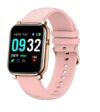 French Connection F1 (Color : Pink ) Touch screen Unisex Metal case Smartwatch with Heart rate & Blood pressure monitoring,upto 14 days active battery life and Silicone strap