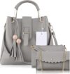 Fargo Handbag For Women And Girls Combo Set Of 3 (3RDCUTCombo) (Grey)