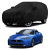 Sulfar 100% Water Resistant Car Body Cover Compatible with Mirror for Jaguar XK (Triple Stitched, Full Bottom Elastic, Black)