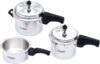 Flipkart SmartBuy Alpha 2 L, 3 L, 5 L Outer Lid Pressure Cooker(Aluminium)