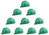 Allen Cooper Industrial Safety Helmet SH-702, Shell With Ventilation, Plastic Cradle with Manually adjustable Headband – GREEN (Pack Of 10)