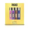 Engage Vibes Perfume Spray Set for Men & Women, Travel Sized, Assorted Pack, Long Lasting, Ideal Valentine Gift, Birthday Gift, 25mlX4