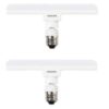 Philips Stellar Bright 10W LED T-Bulb, Base: E27 (Warm White), Pack of 2 (929001861213_2)