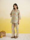 Goodhand Women Printed Green Night Suit Set