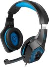 Vertux Denali Wired Over-Ear Headphones | 3.5mm USB Gaming Headset | Noise Isolating Headphones | Adjustable Headband for Comfort | PC, Xbox, One, PS4 & Smartphones-Blue