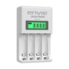 ENVIE® (ECR 31) Rapide Ultra Fast Charger for Rechargeable Batteries AA & AAA Ni-mh, with LCD Display, Smart Charge Control System