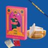 GO DESi – Kaju Katli 100 grams and Rakhi Combo | Kaju Katli | Roli Chawal Set | Rakhi for Brother | Indian Sweets Mithai