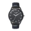 Sonata Poze Quartz Black Dial Black Leather Strap Analog Watch for Men-SP70047NL01W