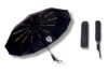 Sakha 3-Fold Unisex Windproof Umbrella with 24 Keels | Auto Open & Close | UV Protection | 106 cm Diameter | Sturdy & Compact for Heavy Rain & Wind (Black)