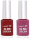 LAKMÉ True Wear Color Crush 236 6ml & LAKMÉ True Wear Color Crush 102 6ml Combo