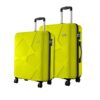 Safari Pentagon Pro 8 Wheels Set of 2 (Cabin + Medium) Trolley Bags, Hard Case Polypropylene, 360º Wheeling Luggage for Men & Women, Suitcase for Travel, Trolley Bags for Travel, Green Lime