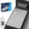 HEATRONICS® Electric Blanket for Single Bed, Bed Warmer for Single Bed | 60″x36″ – Single | Analog | 3 Heat Settings (Grey)