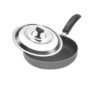 Crystal Classic Aluminium Round Fry Pan, 250mm, Multicolour