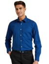 Amazon Brand – Symbol Men’s Solid Regular Formal Shirt (SYMFS-01_Fil100C_Navy 39)