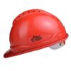 Allen Cooper Industrial Safety Helmet SH-722, Shell with Ventilation, Plastic Cradle with Ratchet Adjustable Headband – RED (Pack of 5)