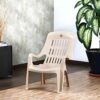 Cello Comfort Sit Chair (Beige) Plastic | Strong and Durable | Easy to Clean | Chair for Living Room, Bed Room, Kitchen, Office Room, Outdoor | 3 Years Warranty