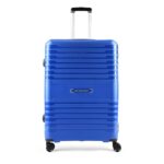 Aristocrat Harbour Cabin Trolley Bag 76 cm | Large | Polypropylene Hardshell Sided Luggage | Smooth 8-Wheel Suitcase | Combination Lock with Sturdy Zipper | 7-Year Warranty – Unisex (Blue)