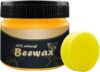 Beeswax Furniture Polish,FRAYI Natural Traditional Beeswax Wood Polish Shine for Furniture, Wood, Cabinet, Wardrobe for Restoring Back Wood Shine Polish Pack of 1 (J-1)